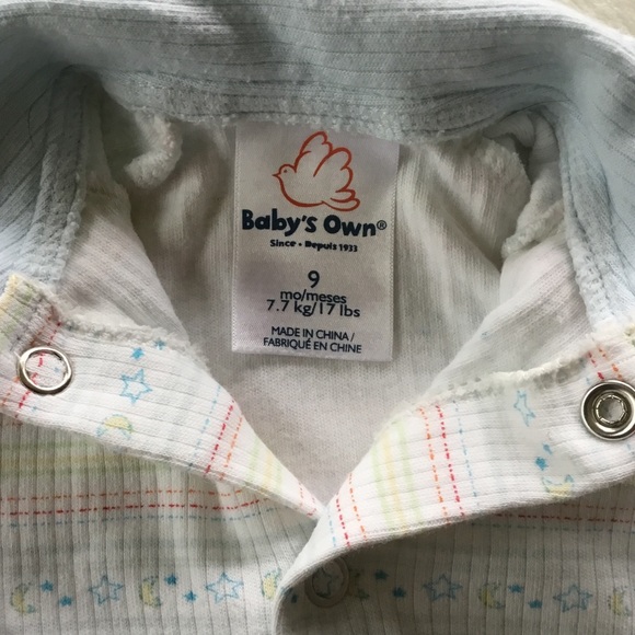 4/25$ 🦋 moon and stars footed onesie - Picture 4 of 4